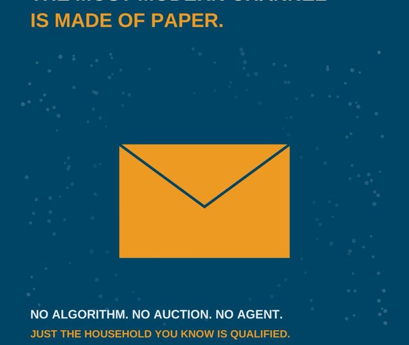 The most modern acquisition channel in luxury travel right now is made of paper.